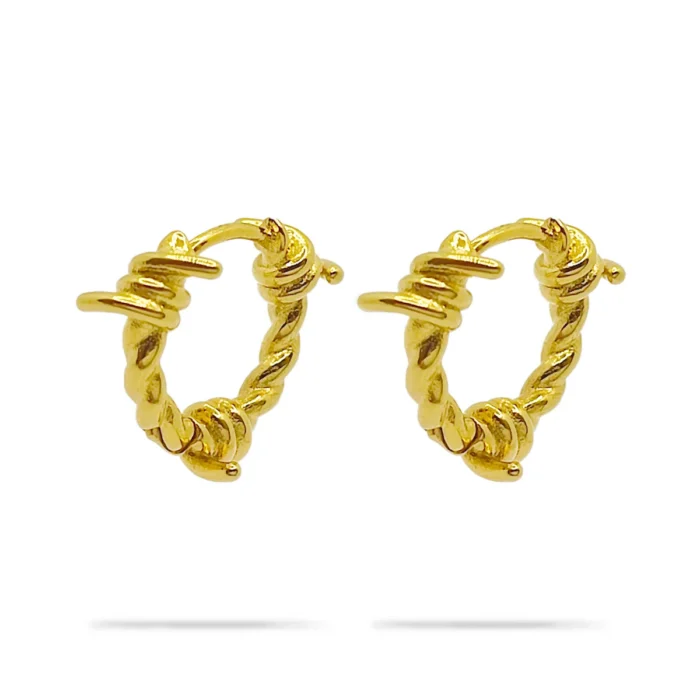Aretes-Acero-Inox-Dorado-Arracadas-Nudos-Alambre-De-Puas-1.webp