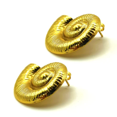 Aretes-Acero-Inox-Dorado-Fosil-Amonites-Caracol-3.webp