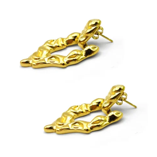 Aretes-Acero-Inox-Dorado-Triangulo-Irregular-Martillado-3.webp