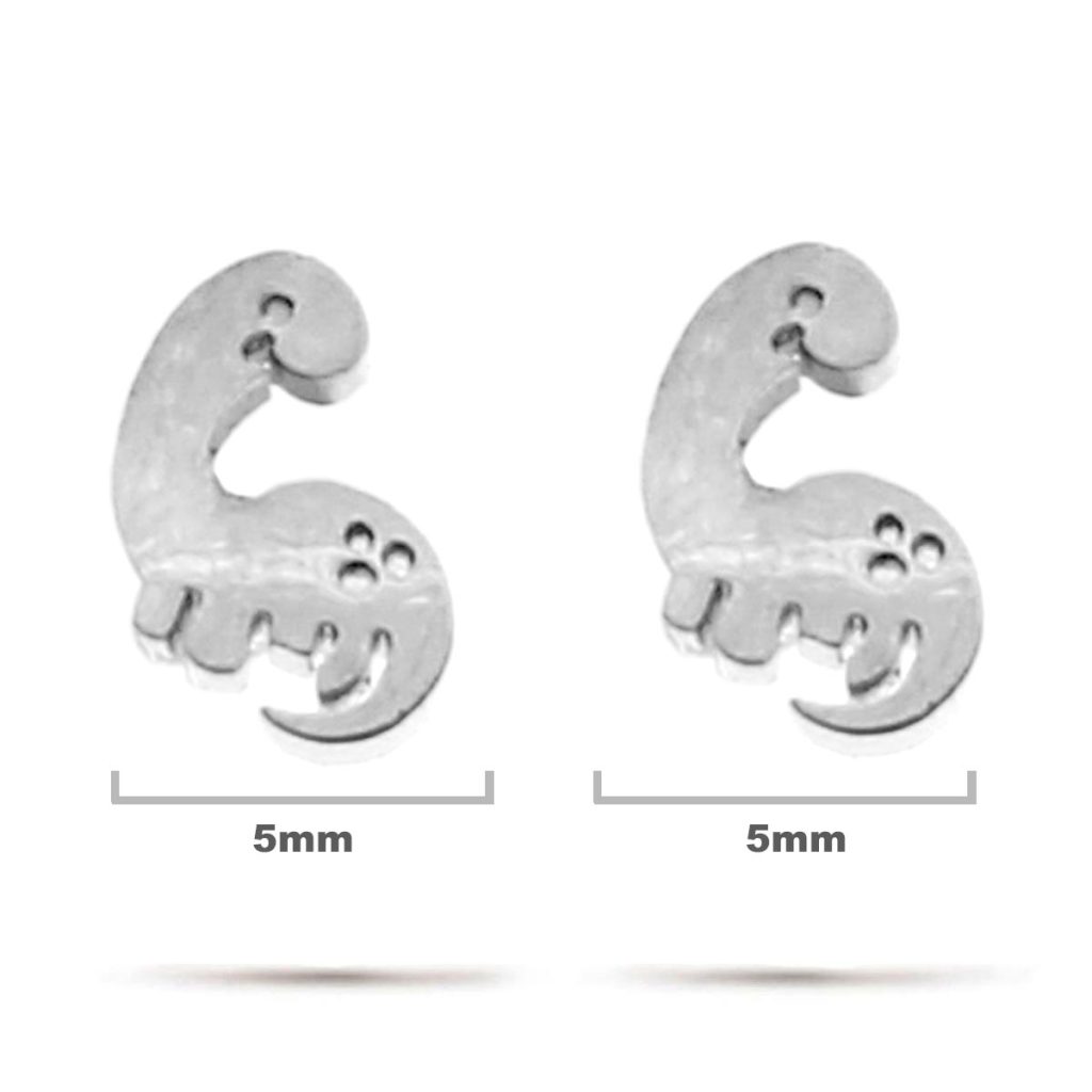 Aretes Acero Inox Dorado Tipo Broquel Perezoso Tierno 11 Aretes Acero Inox Plateado Tipo Broquel Dinosaurios