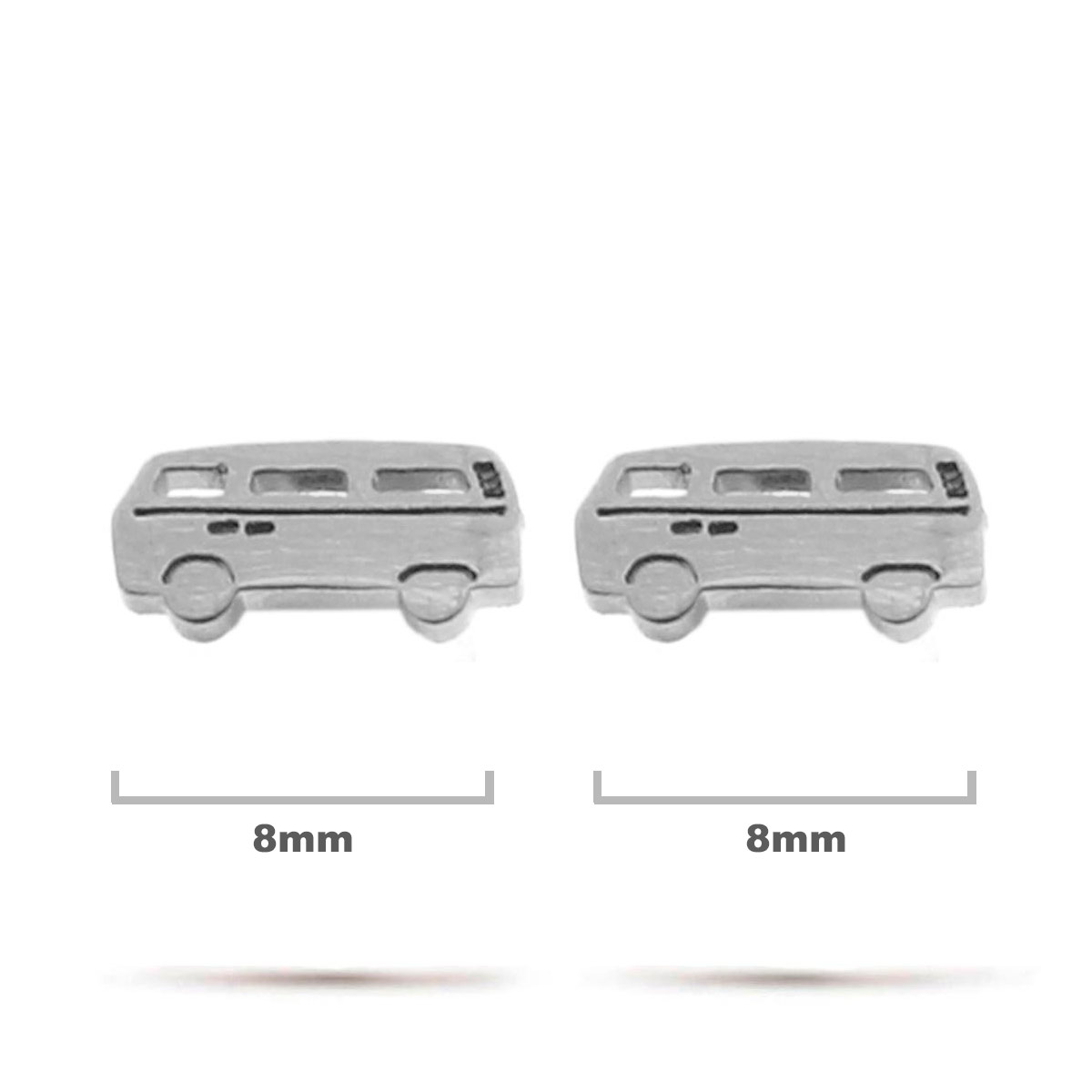 Aretes Acero Inox Plateado Tipo Broquel Volkswagen Combi 1