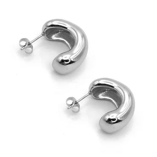 Aretes-Acero-Plateado-Media-Arracada-Chunky-Irregular-2.webp
