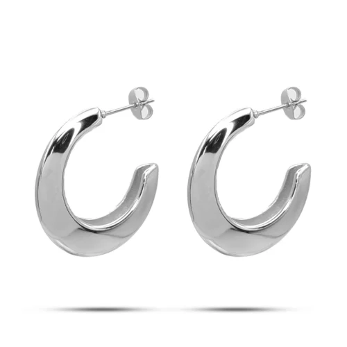 Aretes-Acero-Plateado-Media-Arracada-Oval-Lisa-Gruesa-2.webp