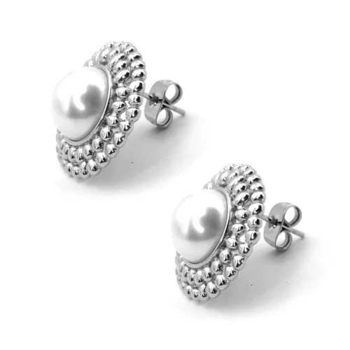 Aretes-Acero-Plateado-Media-Perla-Contorno-Ornamentado-2.webp