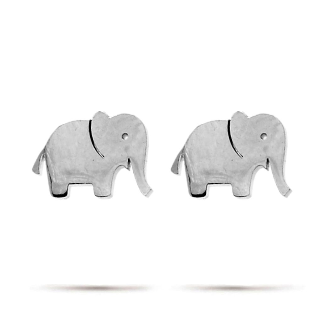 Aretes Tipo Broquel Dormilon Acero Dorado Elefante 12 Aretes Tipo Broquel Dormilon Acero Plateado Elefante