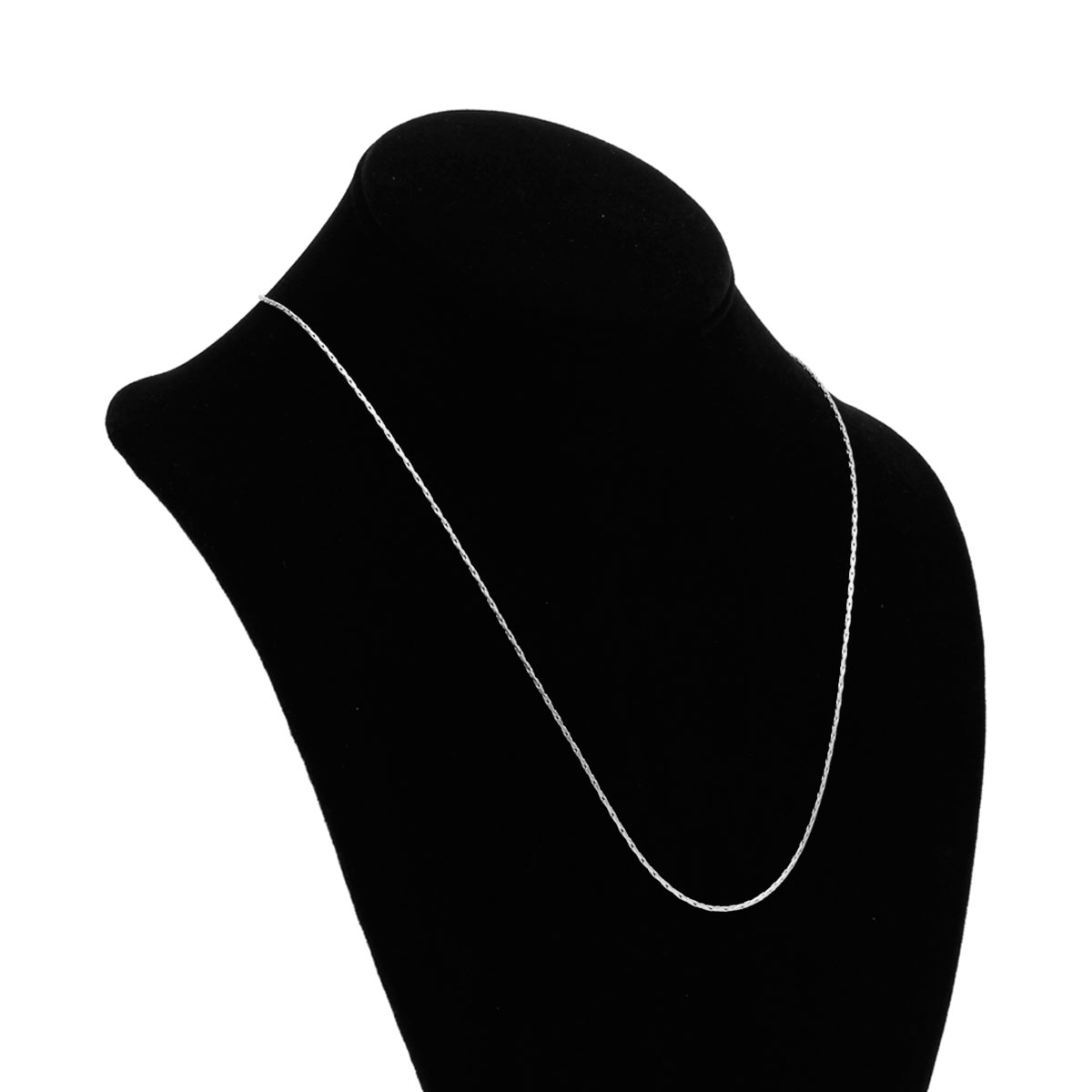 Cadena Acero Inox Plateado Espiga 1 mm x 50 cm 2