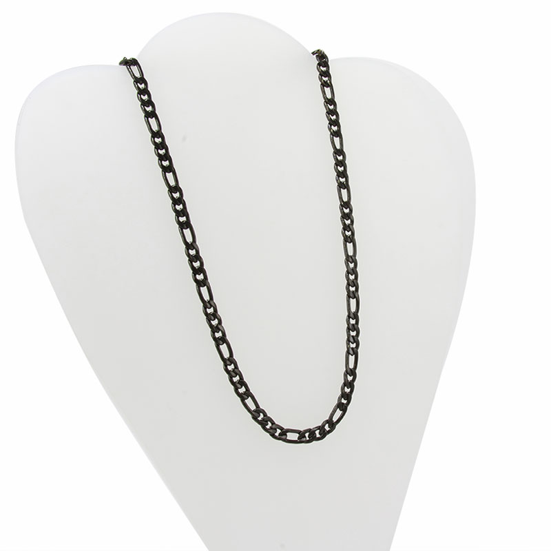 Cadena Acero Inoxidable Negro Eslabon 3x1 6mm x 49cm 2