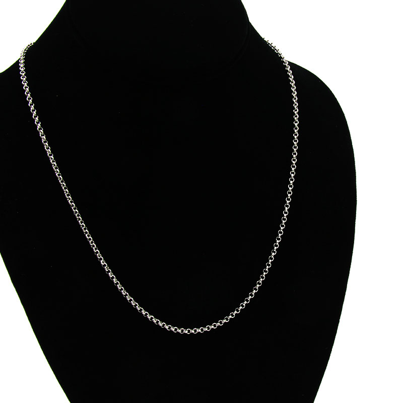 Cadena Acero Inoxidable Plateado Eslabon Circular 3mm 2