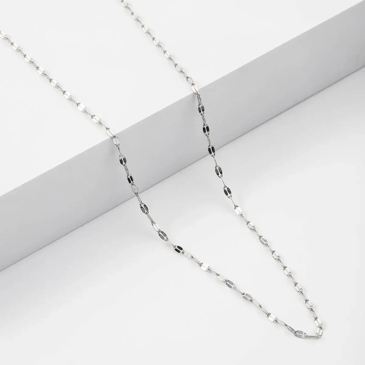 Cadena Acero Petatillo Delgada Elegante Sofisticada 2 mm 4