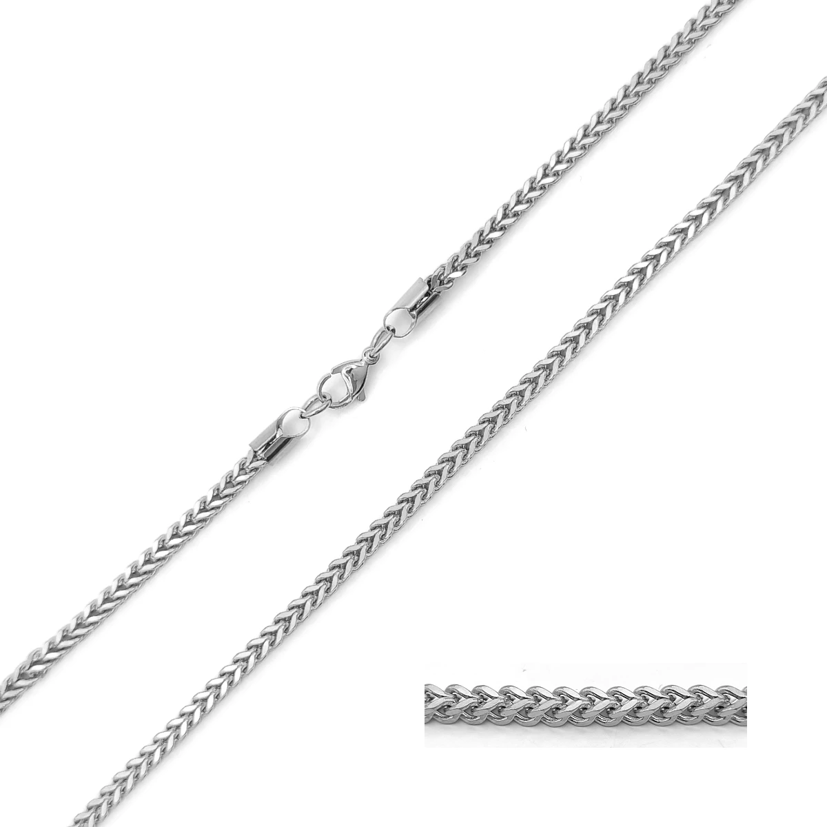 Cadena Acero Tejida Cubica Moderna Versatil 3 mm 5