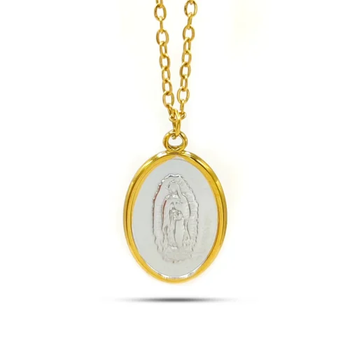 Collar-Acero-Bicolor-Medalla-Virgen-de-Guadalupe-Estrellas-1.webp