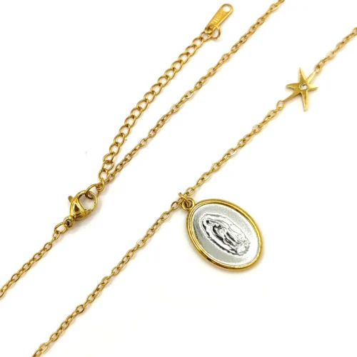 Collar-Acero-Bicolor-Medalla-Virgen-de-Guadalupe-Estrellas-2.webp