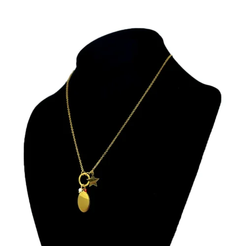 Collar-Acero-Dorado-Argolla-Charms-Ovalo-Liso-Estrella-1.webp
