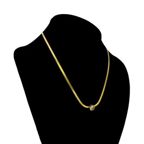 Collar-Acero-Dorado-Cadena-Planchada-Cristal-Redondo-3.webp
