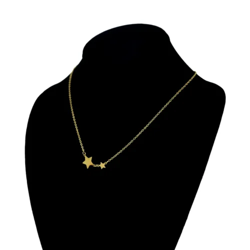 Collar-Acero-Dorado-Inox-Dos-Estrellas-Lisas-Sencillo-1.webp