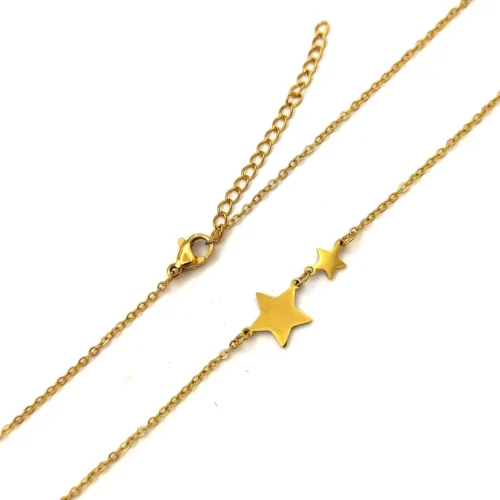 Collar-Acero-Dorado-Inox-Dos-Estrellas-Lisas-Sencillo-2.webp