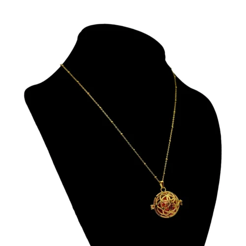 Collar-Acero-Dorado-Llamador-de-Angeles-Cadena-Balines-3.webp