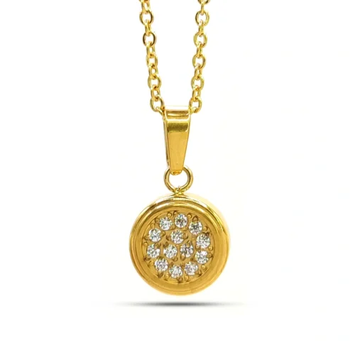 Collar-Acero-Dorado-Mini-Circulo-Cristales-Elegante.webp