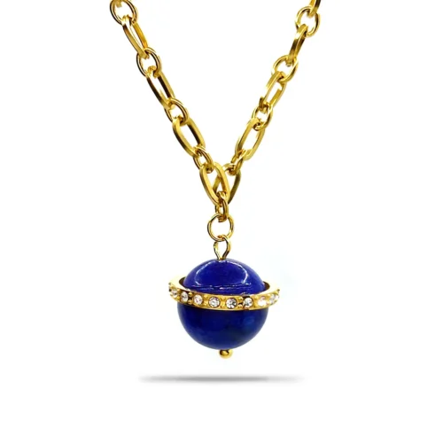 Collar-Acero-Dorado-Saturno-Lapislazuli-Aro-Cristales-2.webp