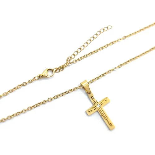 Collar-Acero-Inox-Dorado-Cruz-Latina-Zirconia-Delgada-3.webp