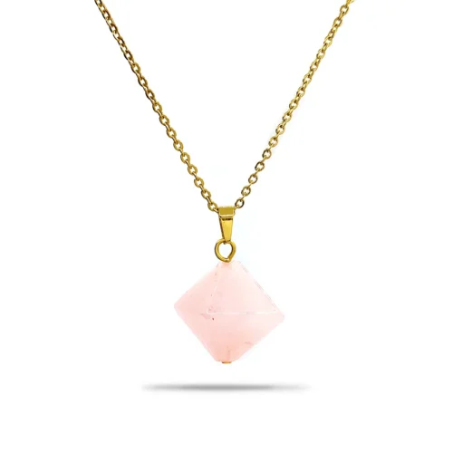 Collar-Acero-Inox-Dorado-Cuarzo-Rosado-Amor-Forma-Rombo-1.webp