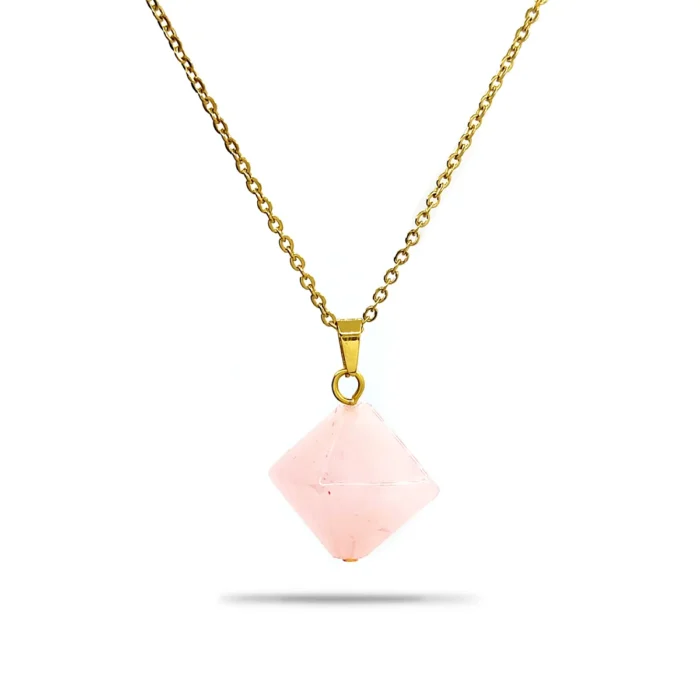 Collar-Acero-Inox-Dorado-Cuarzo-Rosado-Amor-Forma-Rombo-1.webp