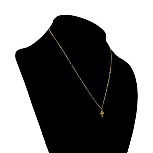 Collar-Acero-Inox-Dorado-Mini-Cruz-Cristales-Redondos-1.webp