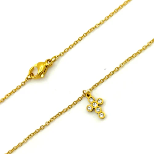 Collar-Acero-Inox-Dorado-Mini-Cruz-Cristales-Redondos-2.webp
