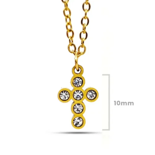Collar-Acero-Inox-Dorado-Mini-Cruz-Cristales-Redondos.webp
