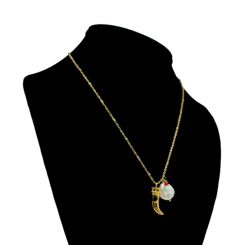 Collar-Acero-Inox-Dorado-Perla-de-Rio-Cuerno-Abundancia-1.webp