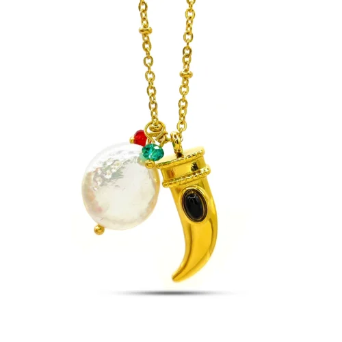 Collar-Acero-Inox-Dorado-Perla-de-Rio-Cuerno-Abundancia-2.webp