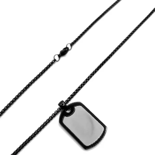 Collar-Acero-Inox-Negro-Militar-Placa-Plateada-Hombre-3.webp