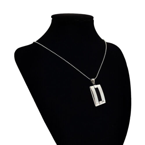 Collar-Acero-Plateado-Placa-Lineas-Negras-Zirconia-Formal-3.jpg