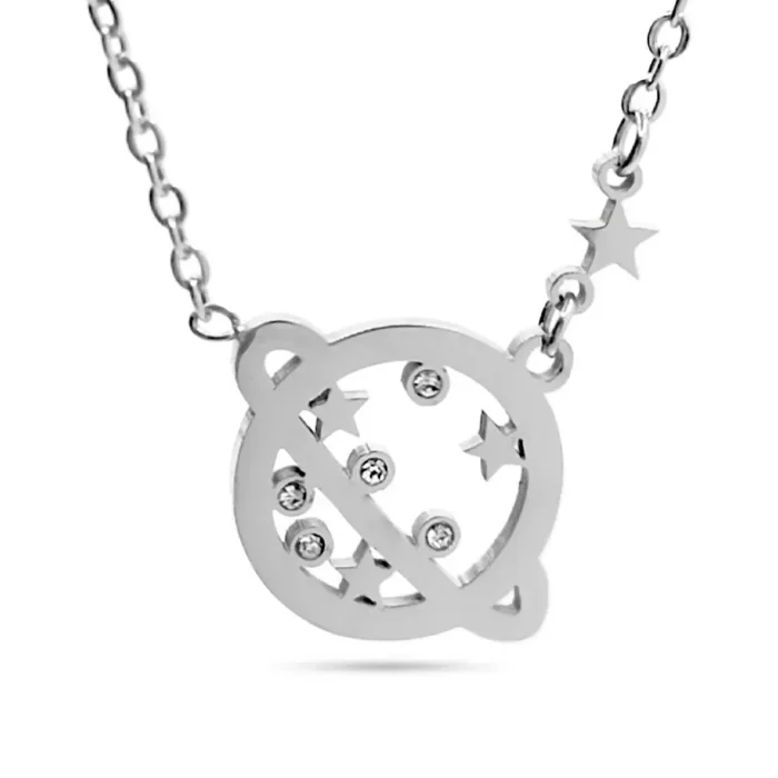 Collar-Acero-Plateado-Planeta-Saturno-Estrellas-Zirconia-1.webp