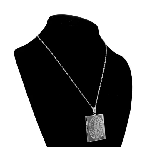 Collar-Acero-Plateado-Relicario-Virgen-de-Guadalupe-Libro-1.webp