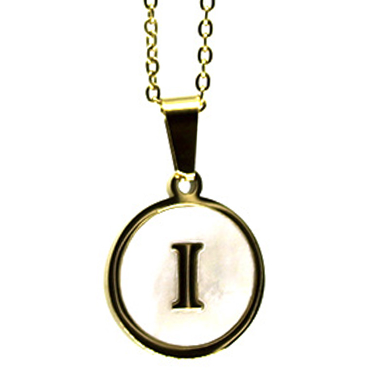 Collar Dije Madre Perla Letra I