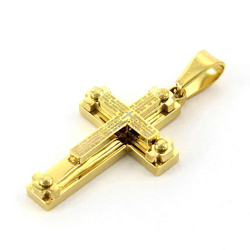 Cruz Dorada Padre nuestro 3