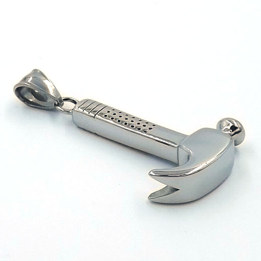 Dije de Acero Inoxidable Martillo Herramienta Carpintero 5 Dije de Acero Inoxidable Martillo Herramienta Carpintero - Image 3