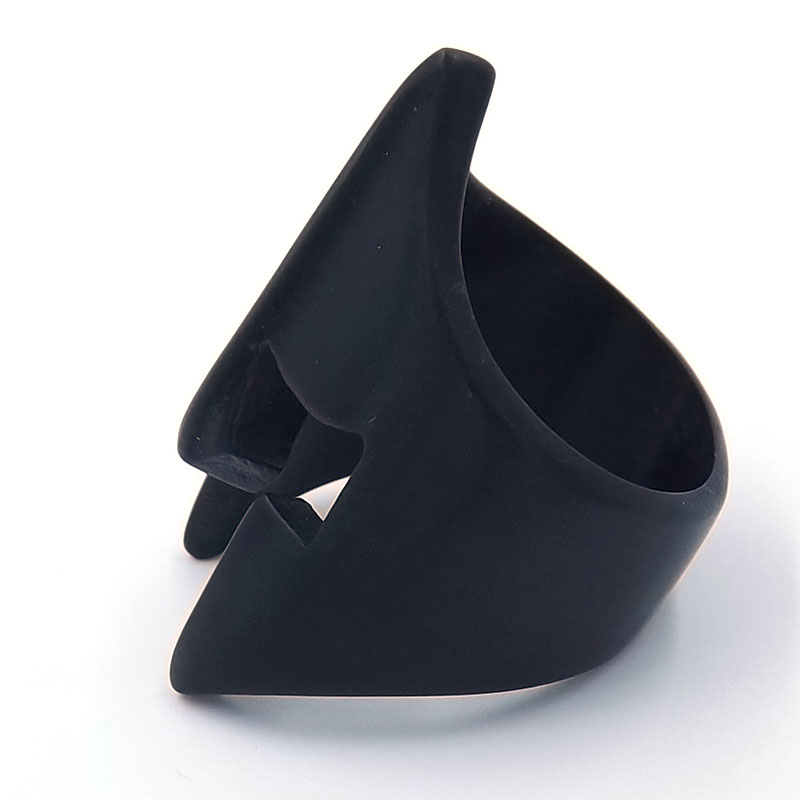 Anillo de Acero Negro Casco de Gladiador Espartano 7 Anillo de Acero Negro Casco de Gladiador Espartano - Image 5