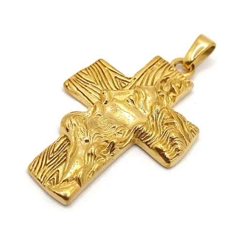 Dije-Acero-Dorado-Cruz-Rostro-Perfil-Cristo-Jesucristo-2.webp