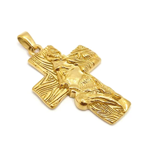 Dije-Acero-Dorado-Cruz-Rostro-Perfil-Cristo-Jesucristo-3.webp
