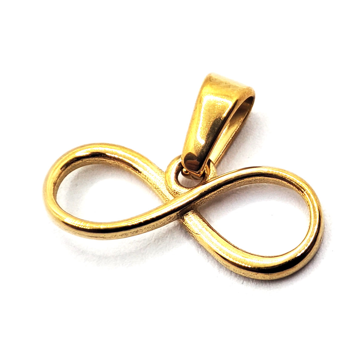 Dije Acero Dorado Infinito Amores Para Siempre 17 x 7 mm 2