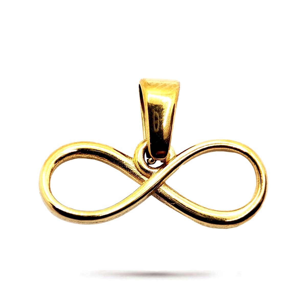 Dije Acero Dorado Infinito Amores Para Siempre 17 x 7 mm