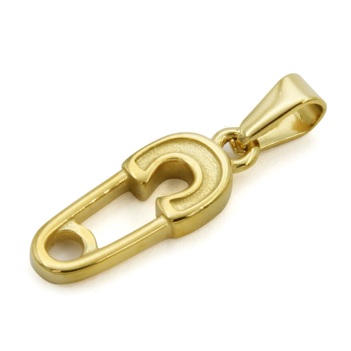 Dije Acero Dorado Mini Seguro Infantil Cute 22mm 3