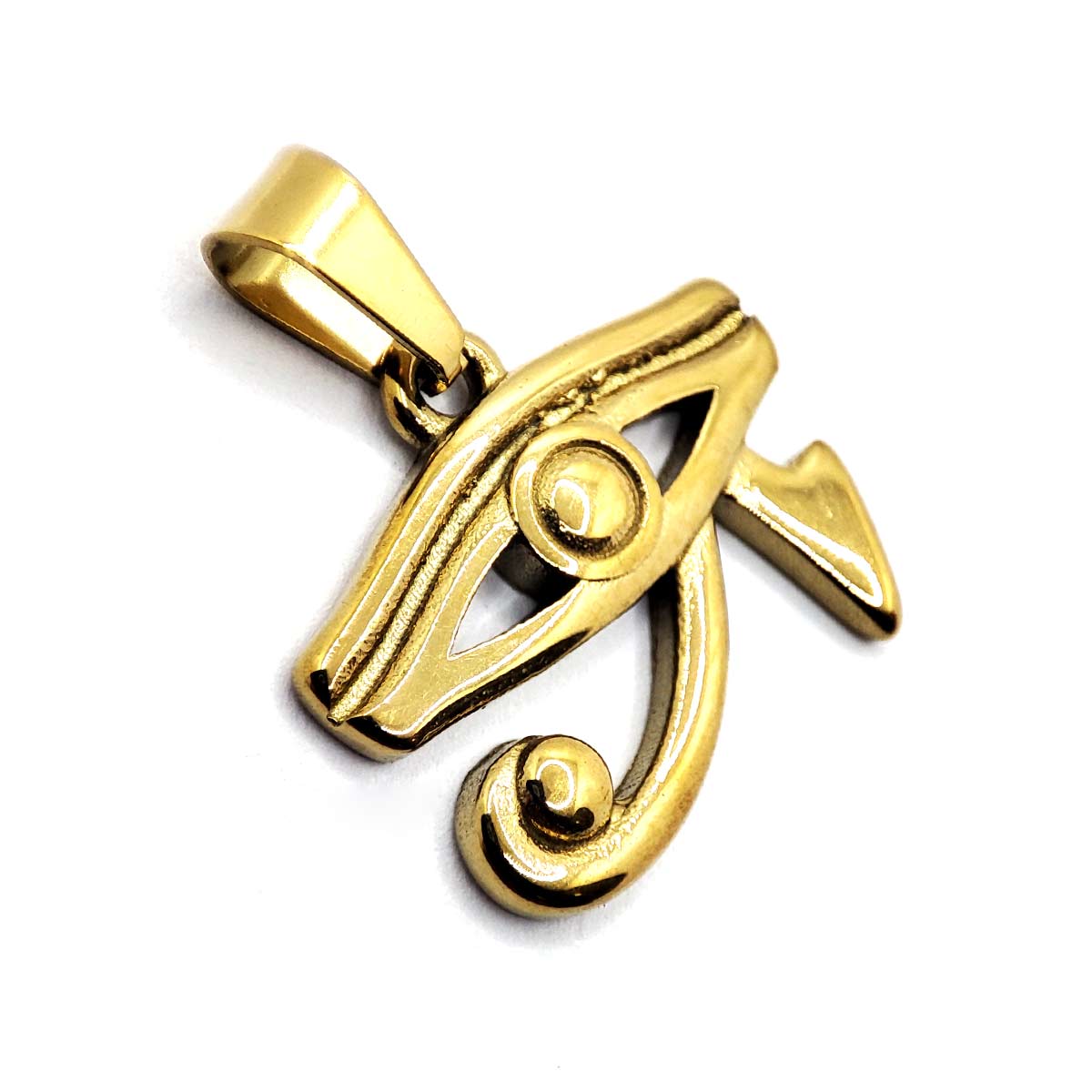 Dije Acero Dorado Ojo De Horus Simbolo Egipcio Proteccion 2