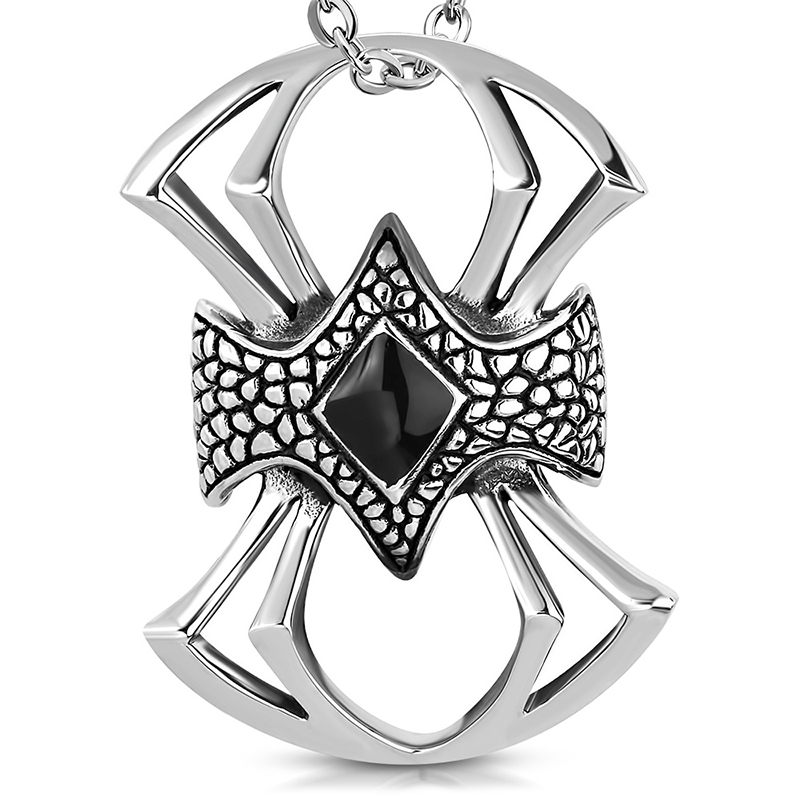 Dije Acero Hombre Biker Liston Zirconia Chopper Moto 1