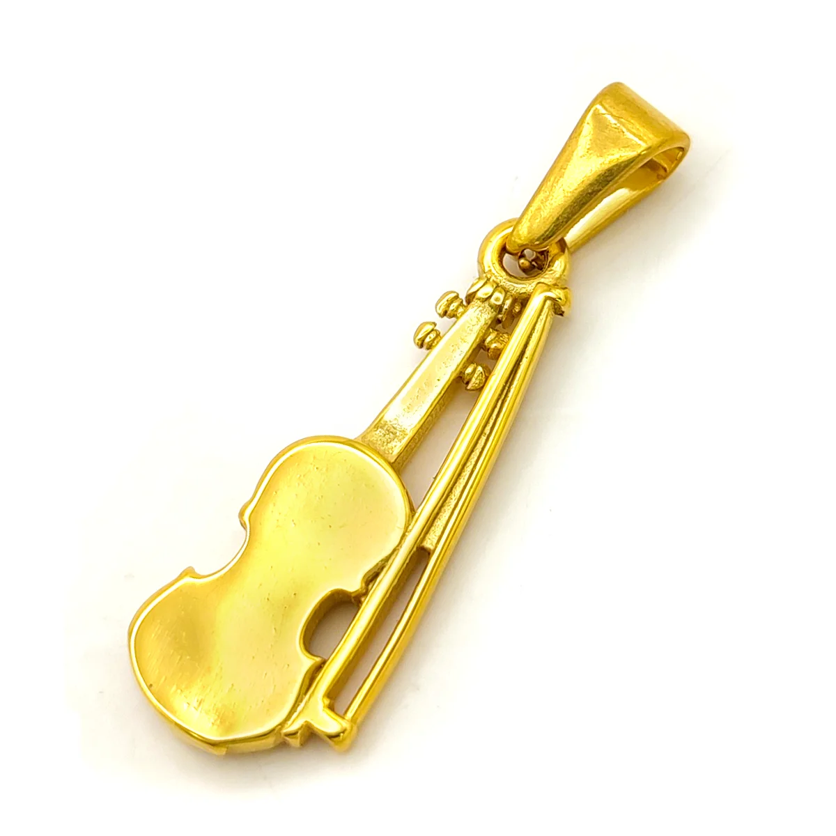 Dije Acero Inox Dorado Violin Chelo Instrumento Musica 1