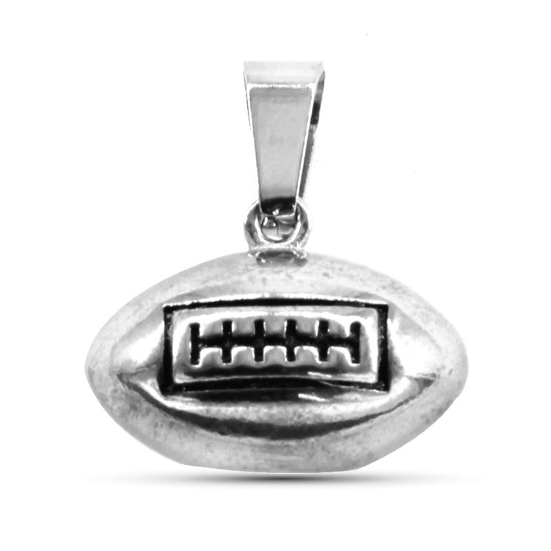 Dije Acero Inox Plateado Balon Futbol Americano Bowl