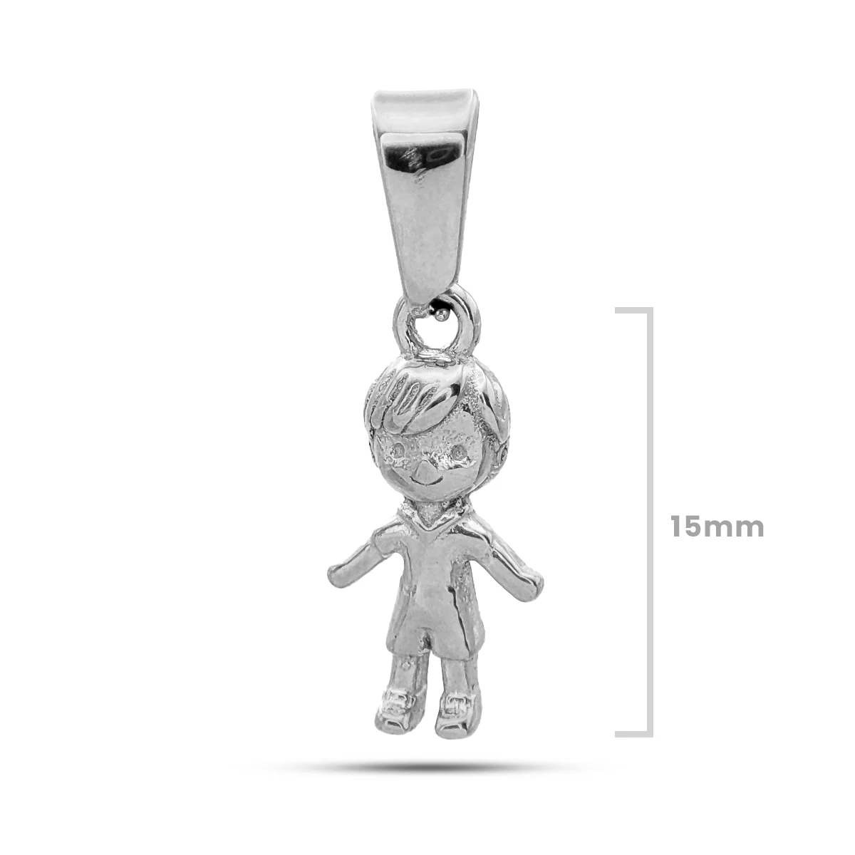 Dije Acero Inoxidable Nino Infante Hijo Familia 15 mm 7