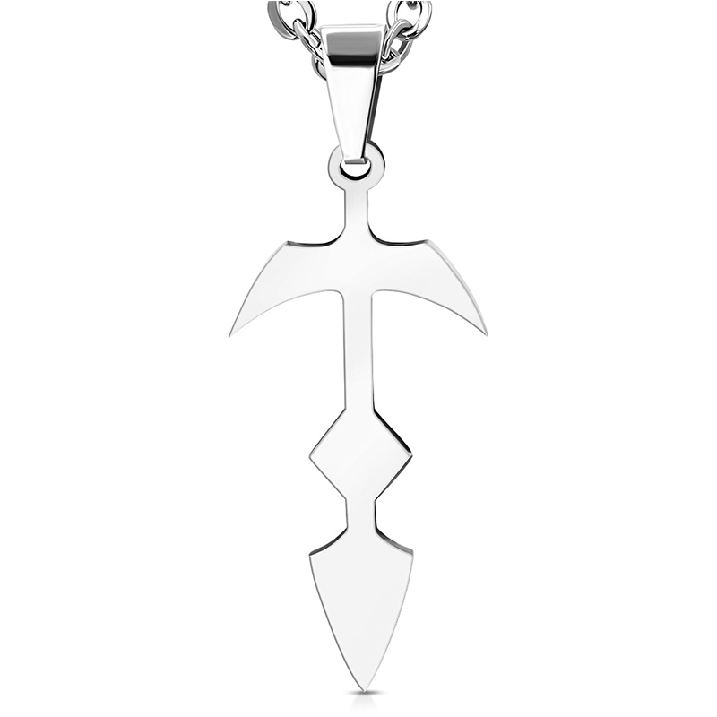 Dije Acero Inoxidable Plata Arma Espada Daga Legendaria